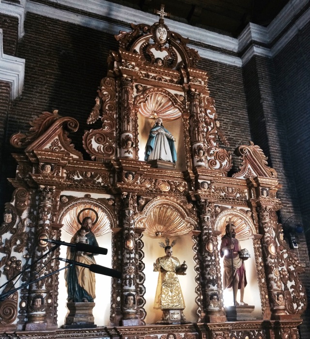 The retablo with the saints, Church of Mary Magdalene, Kawit, Cavite. Photo: Fr. JBoy Gonzales SJ